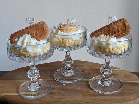 Cookie dessert: Danish (in antiek kristal)