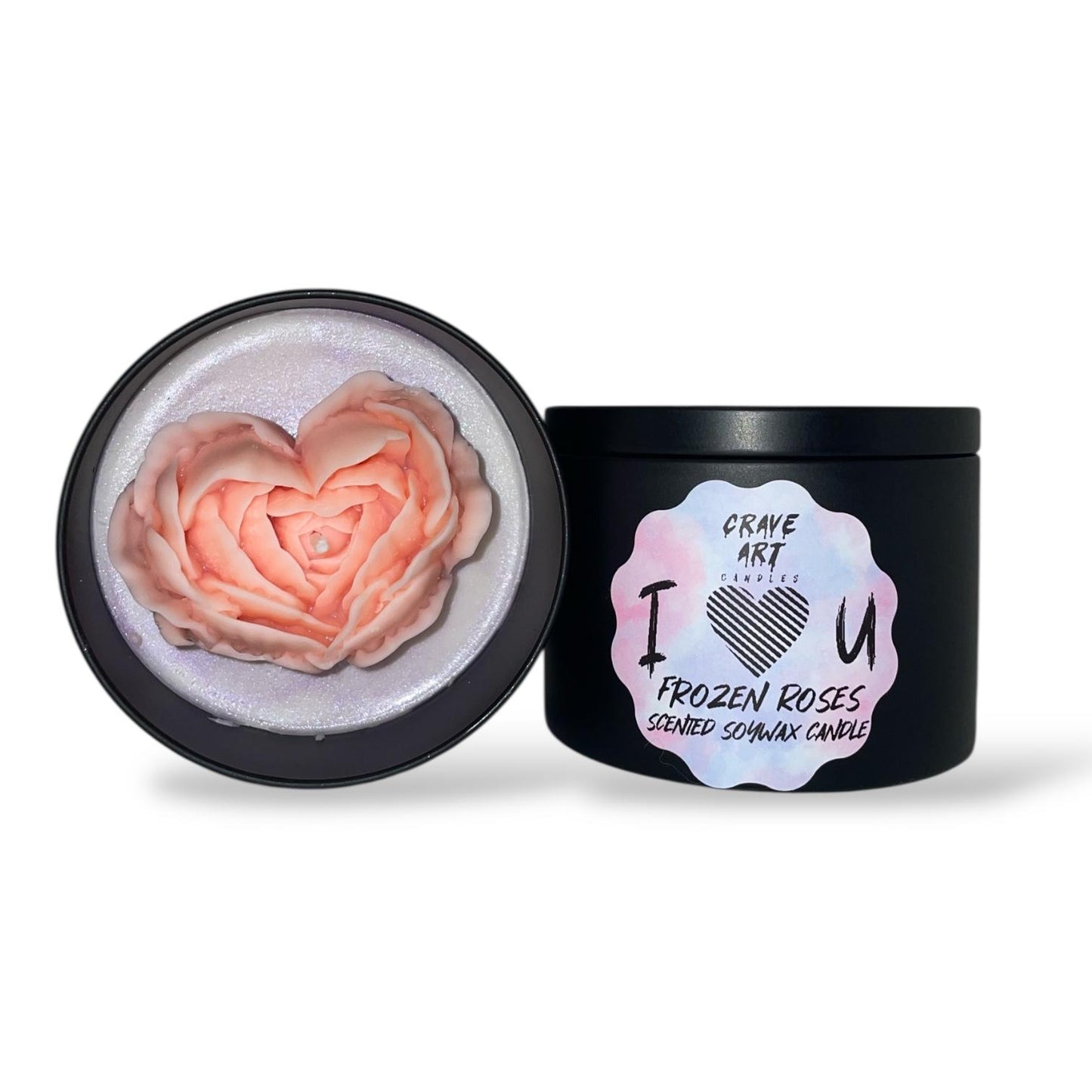I Love You - Frozen Rose kaars